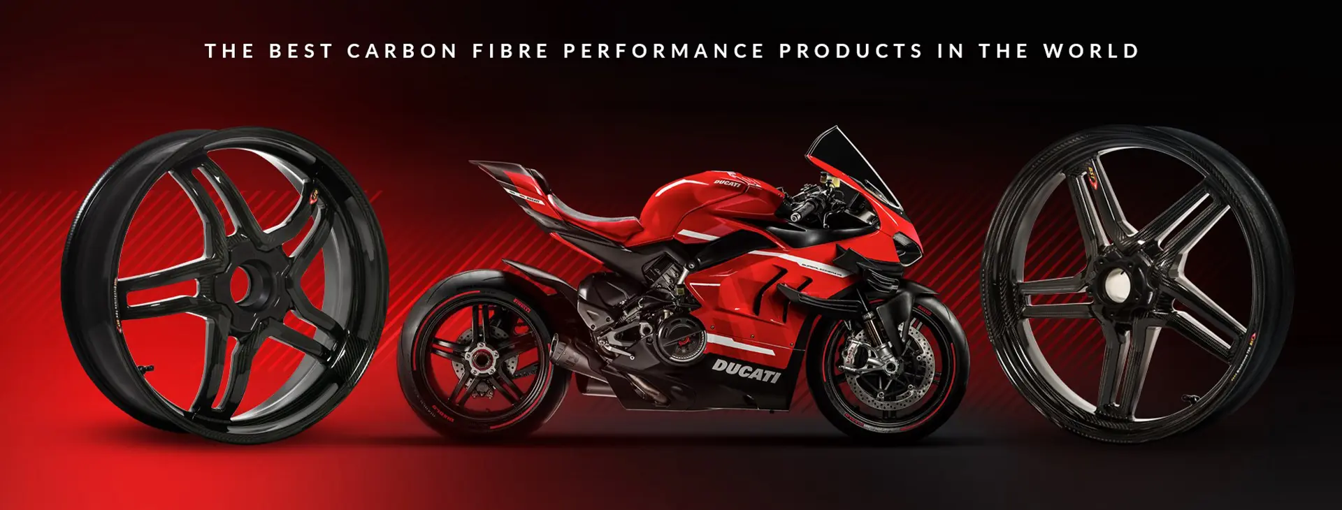 Ducati Panigale V4 together with BST carbon fibre wheels